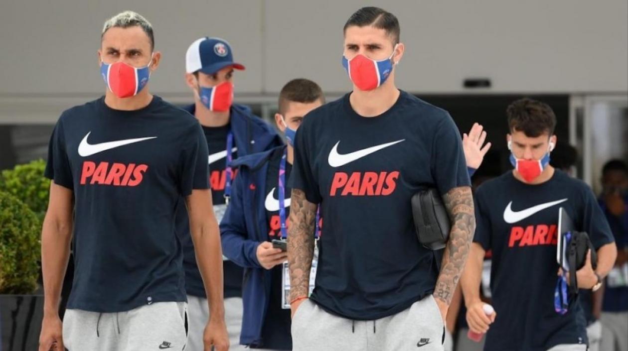 Keylor Navas y Mauro Icardi.