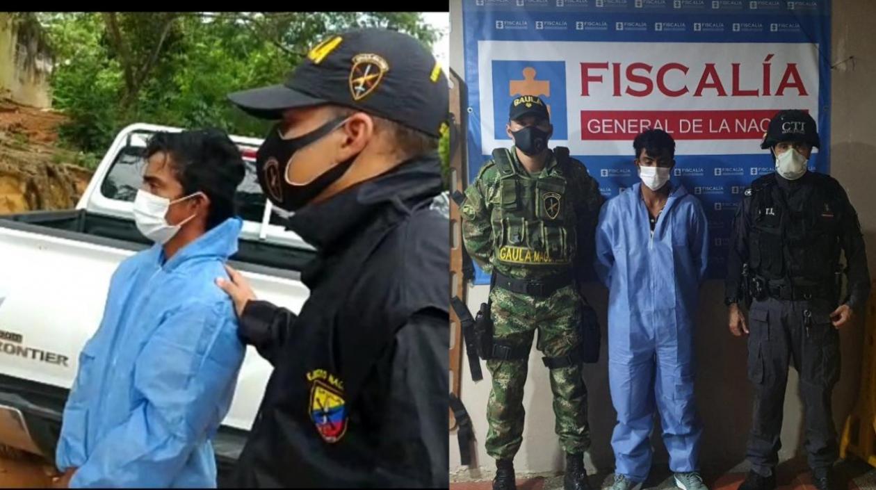  Carlos Daniel Moreno Narváez, capturado por el Ejército y la Fiscalía.