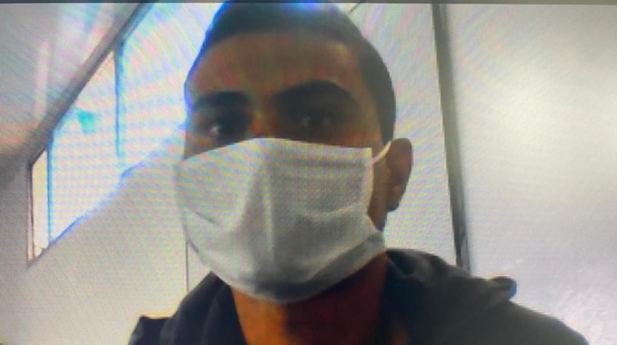 Deimer Díaz en audiencia virtual