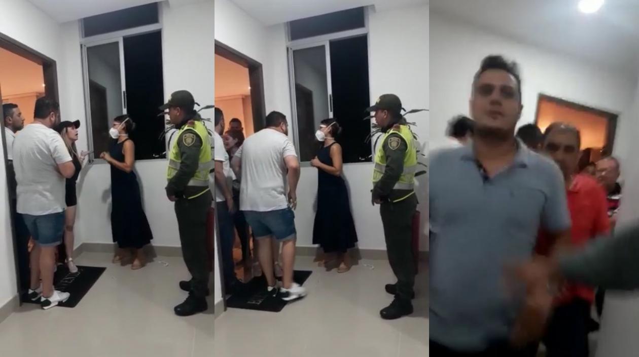 Momentos en el que inició el ataque a la pediatra.