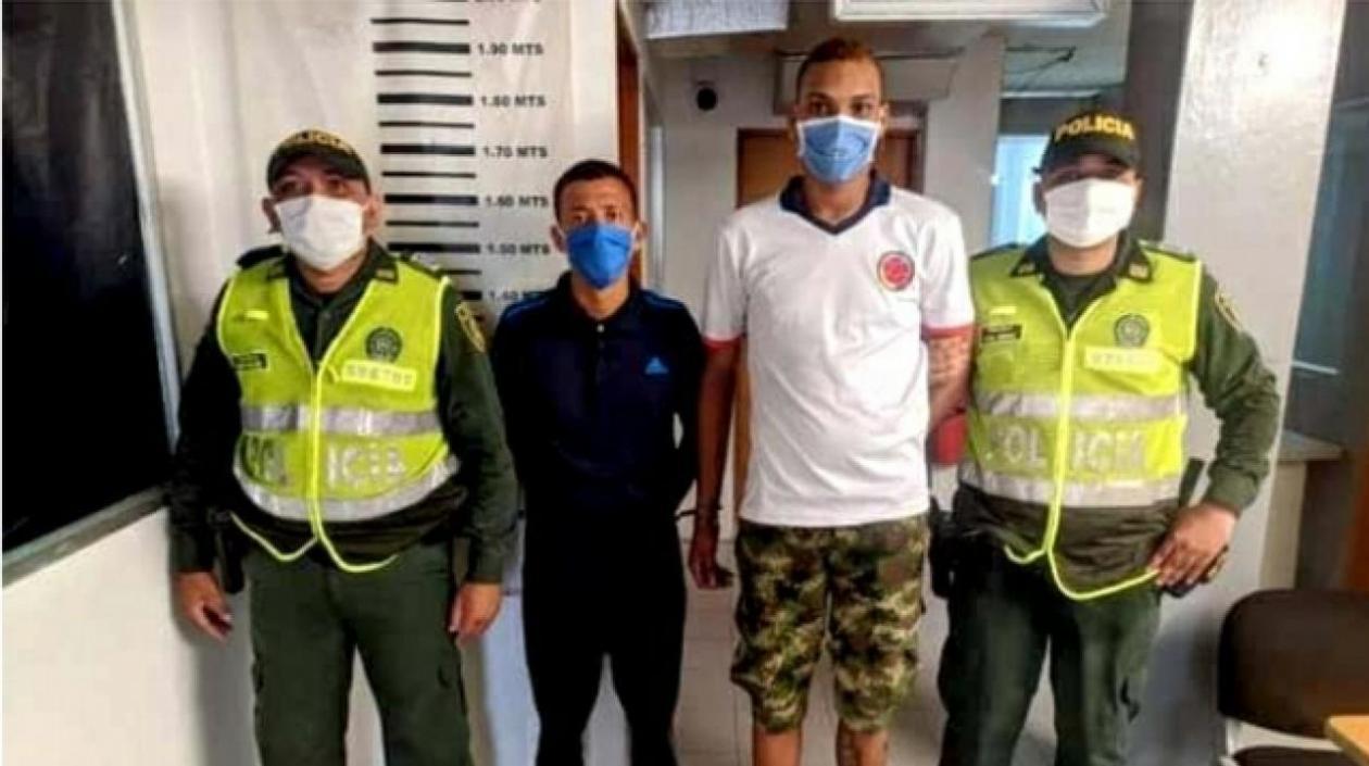 Iván Andrés Borrero Oyola, alias ‘Gato Negro’, y Steven Alberto Durán Bornacelly, alias ‘Papayita’.