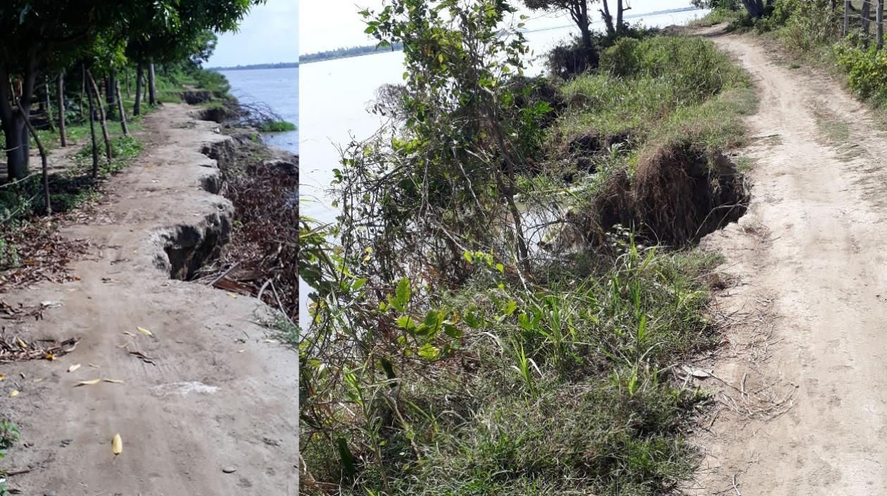 La amenaza del río en Caimital.