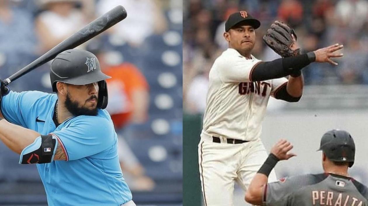 Jorge Alfaro y Donovan Solano.