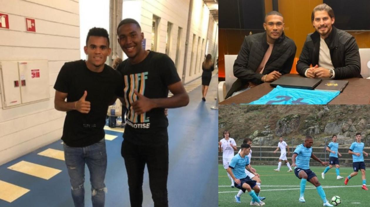 Luis Díaz y Cristian Castro, en Portugal.