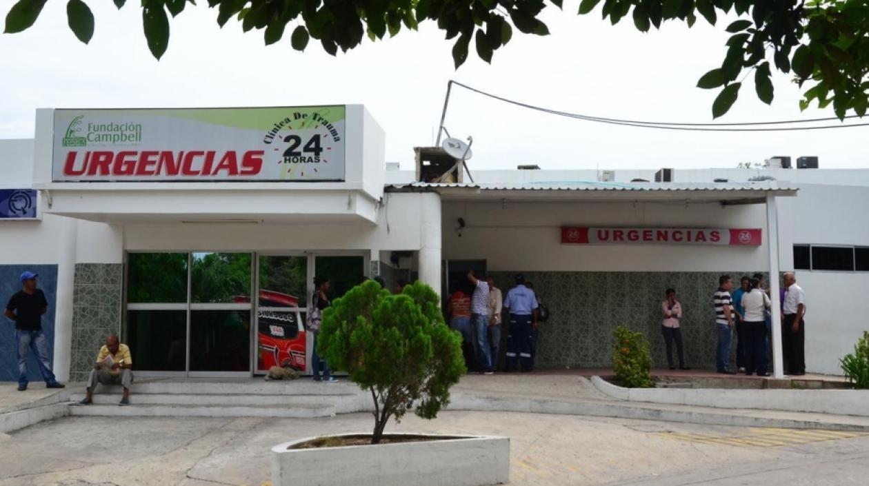 El menor de edad es atendido en la Clínica Campbell de Barranquilla. 