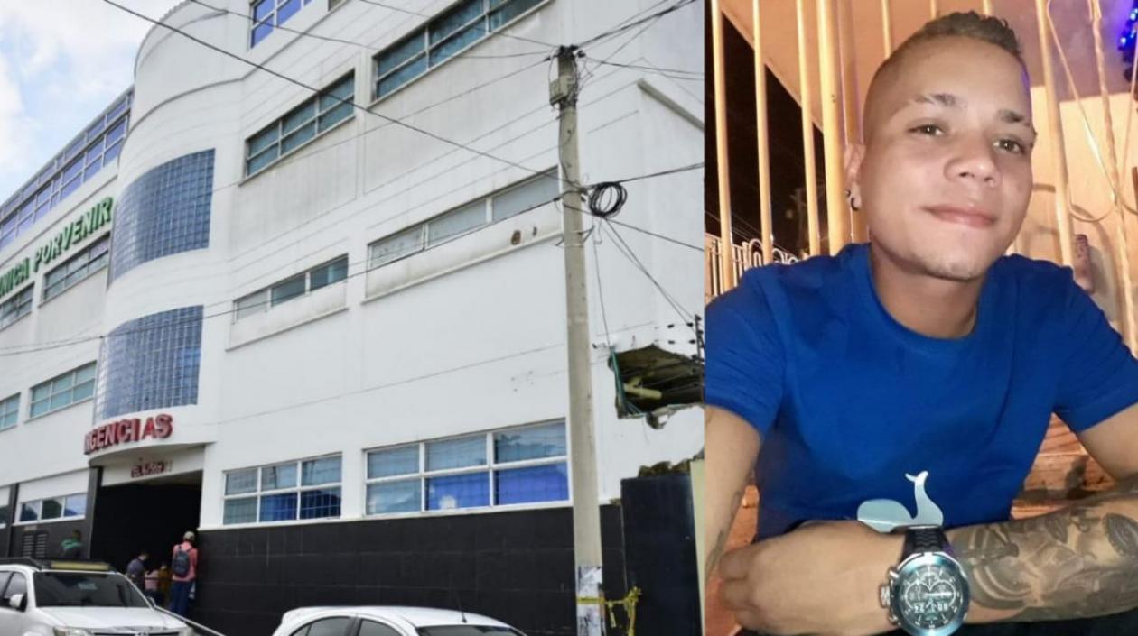 Jeison Andrés Montaño Reina falleció en la Clínica Porvenir.