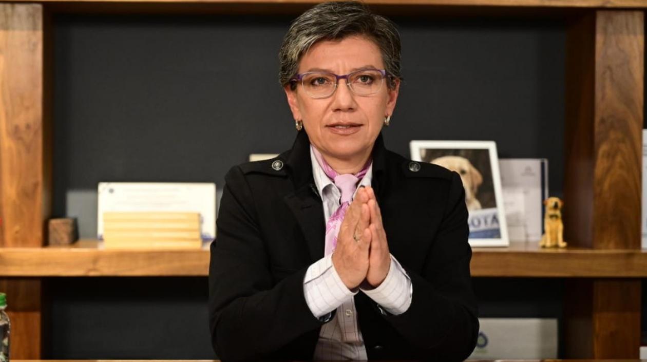 La alcaldesa de Bogotá, Claudia López.