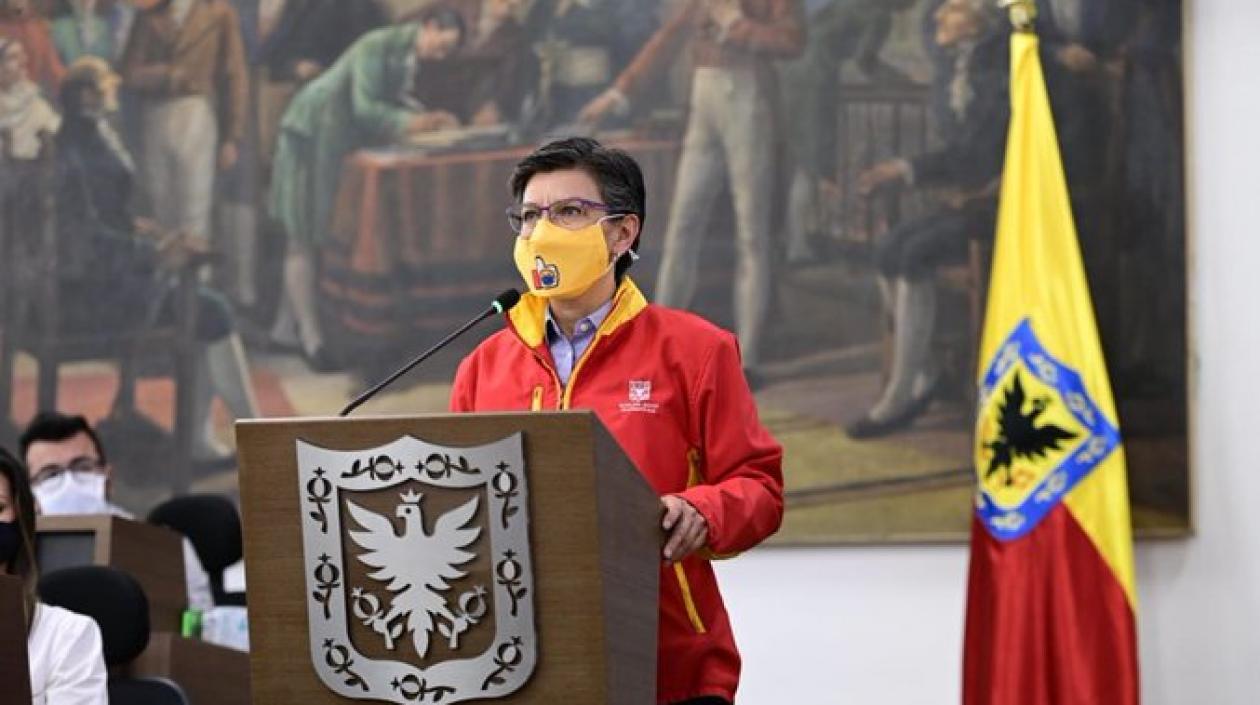 Claudia López, alcaldesa de Bogotá.