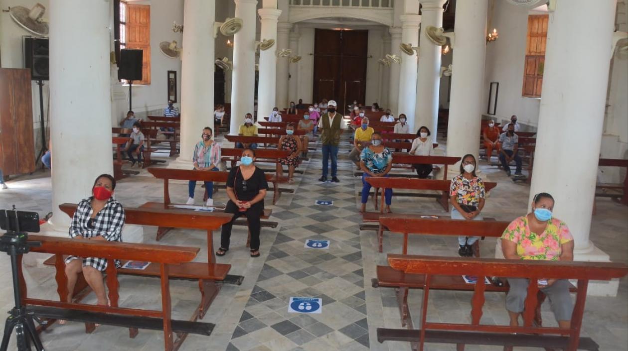 Reapertura de la iglesia San Antonio de Padua, en la Plaza de Soledad. 