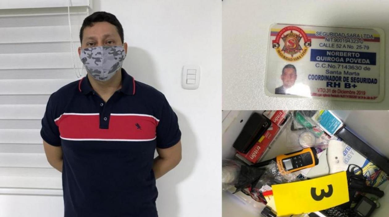 Norberto Quiroga Poveda, alias '5.5'.