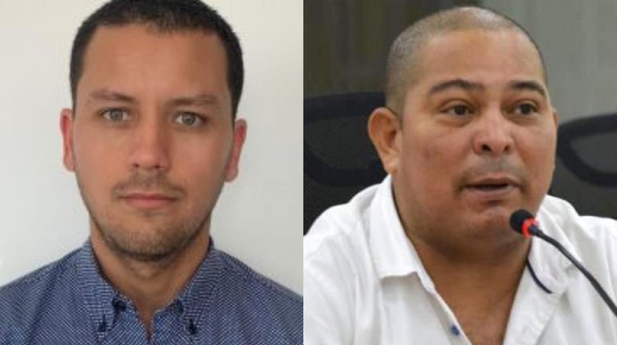 Contralor (e) Jorge Guevara Gómez y Concejal Juan Ospino.