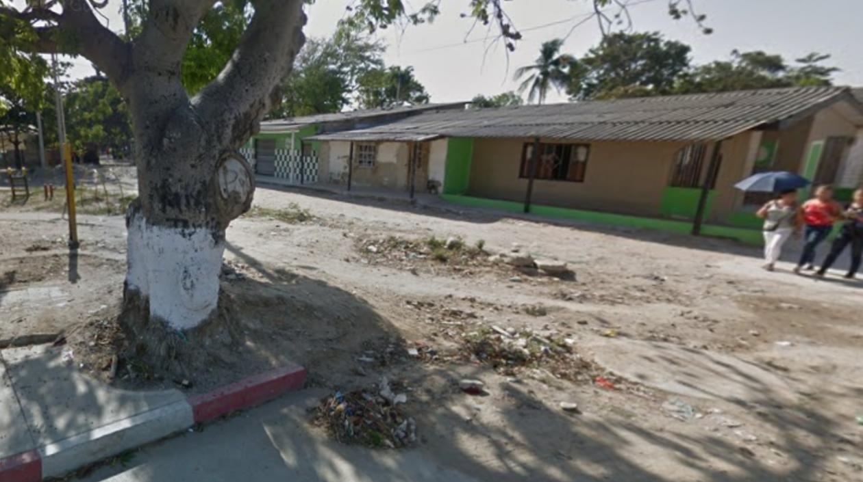 Sector del barrio Cachimbero donde ocurrió el crimen. 