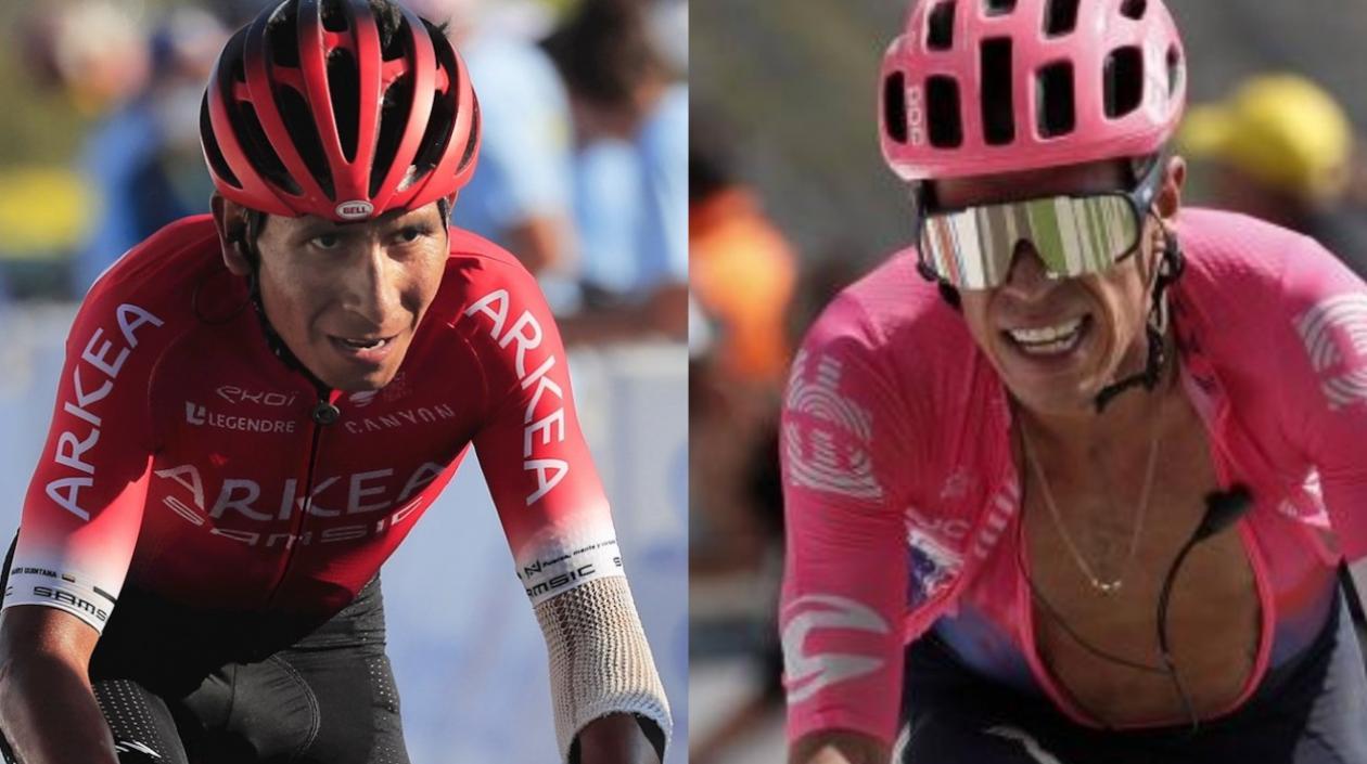 Nairo Quintana y Rigoberto Urán.