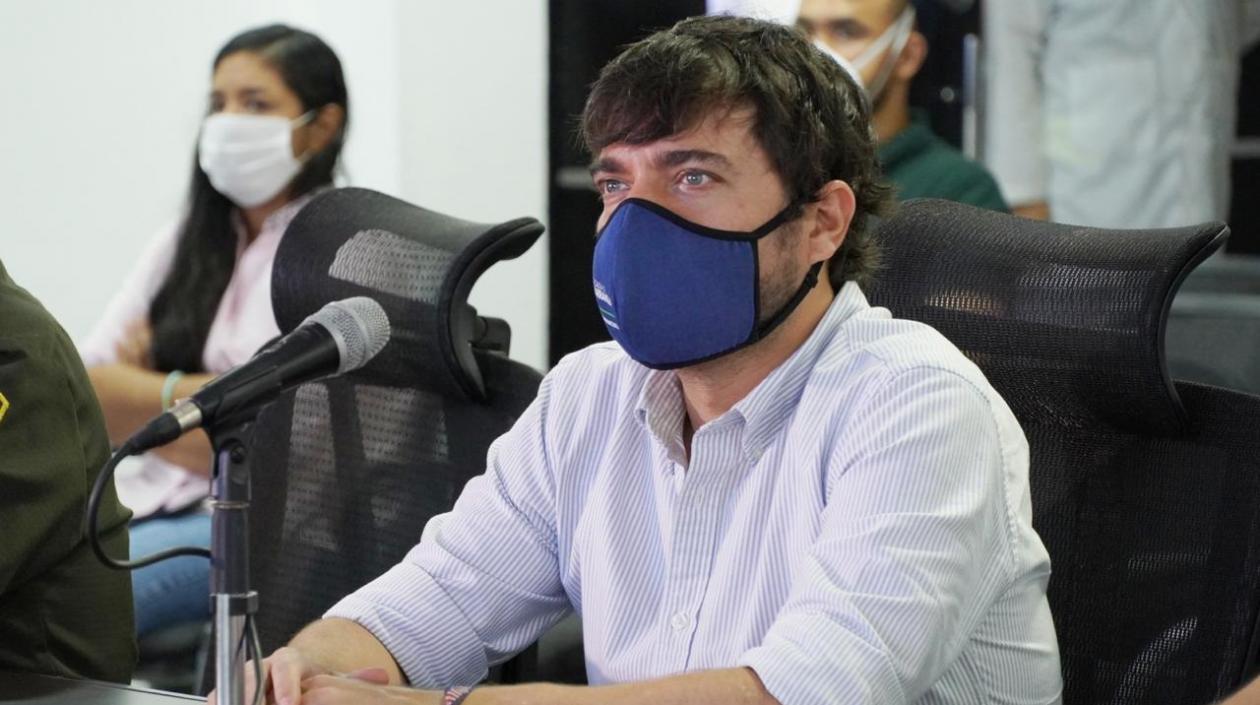 El Alcalde de Barranquilla, Jaime Pumarejo.