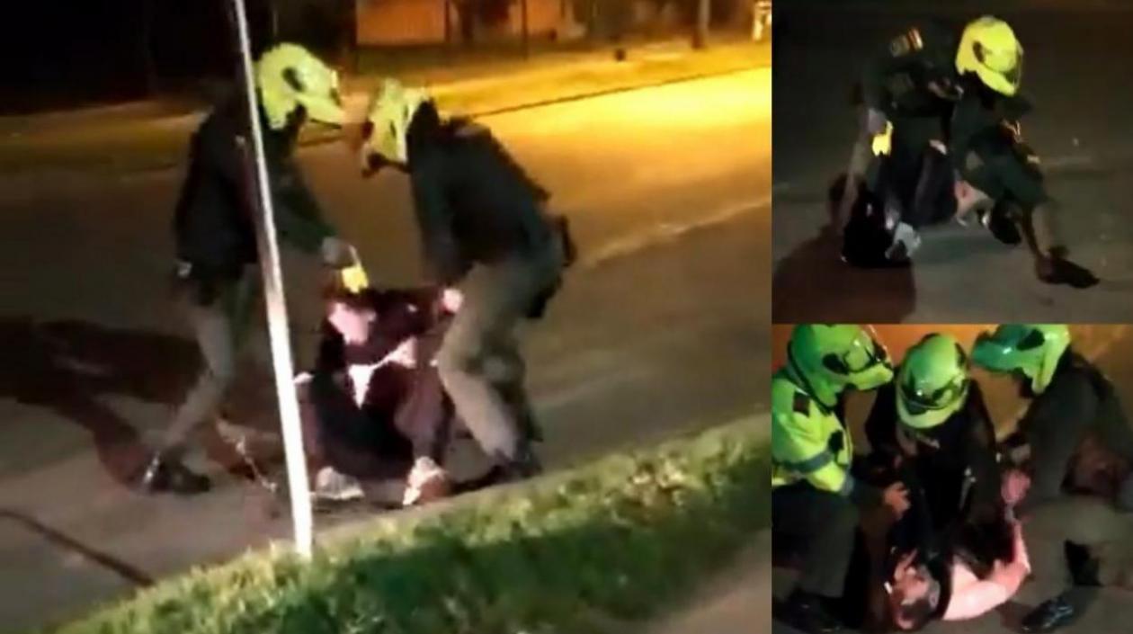 Momentos del ataque que recibió.