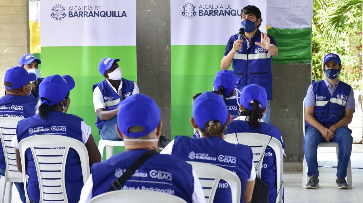 El Alcalde de Barranquilla, Jaime Pumarejo.