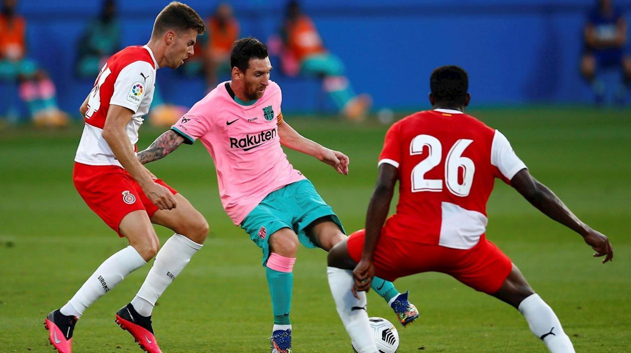 Lionel Messi durante el partido. 