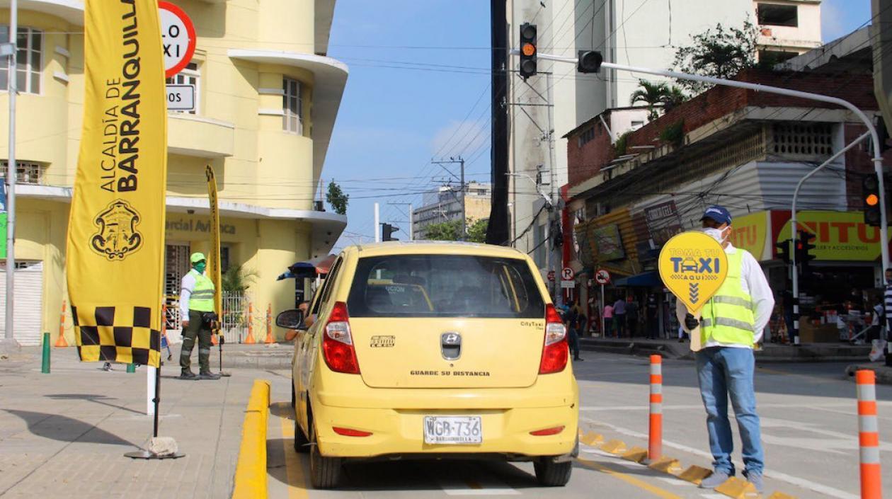 Zona Amarilla en el Paseo Bolívar.