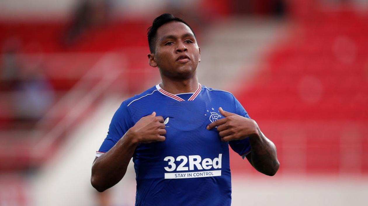 Alfredo Morelos, delantero colombiano. 