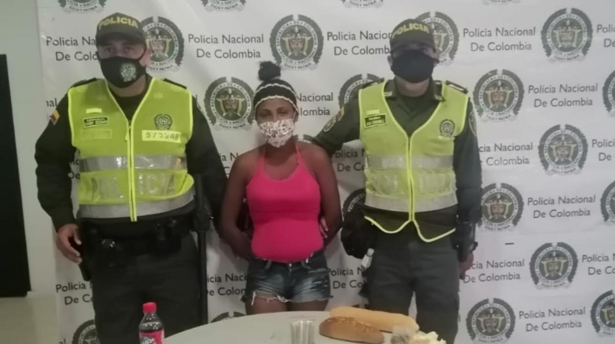 Yorgelis Adreina Meza Javier, capturada.