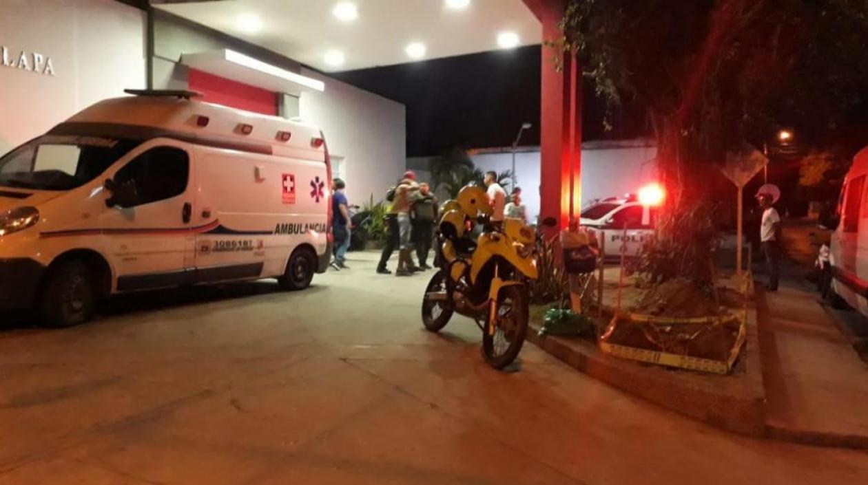 El menor de edad fue llevado en primera instancia al Hospital de Galapa.