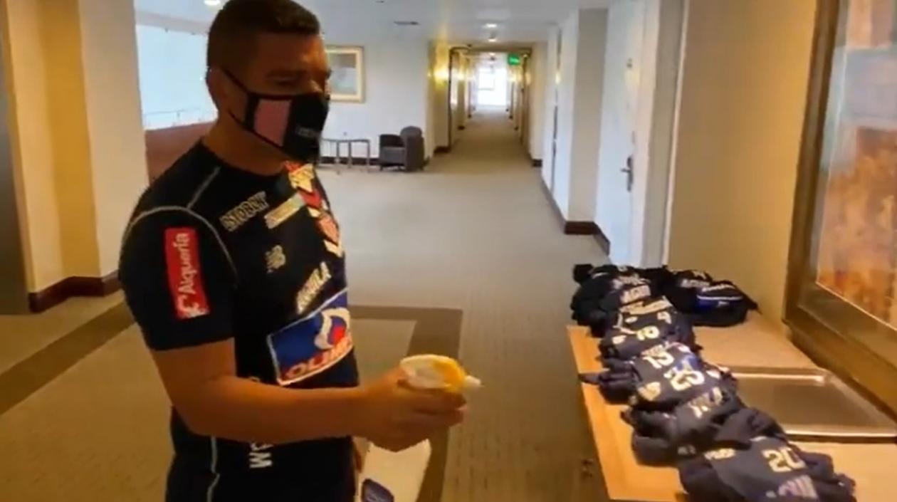 Léider Frías, utilero de Junior. 