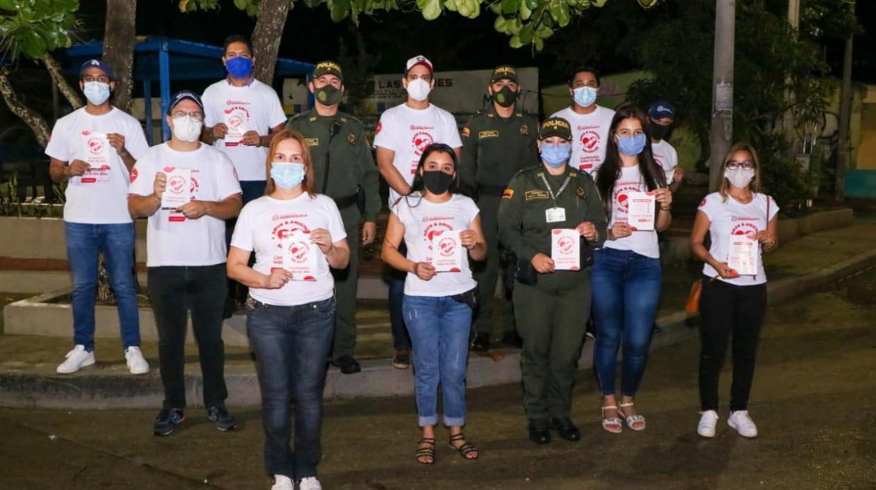 El recorrido del miércoles fue en la Localidad Riomar. 