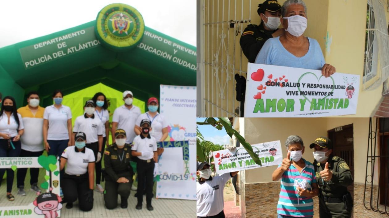 Entrega de tapabocas en los municipios del Atlántico. 