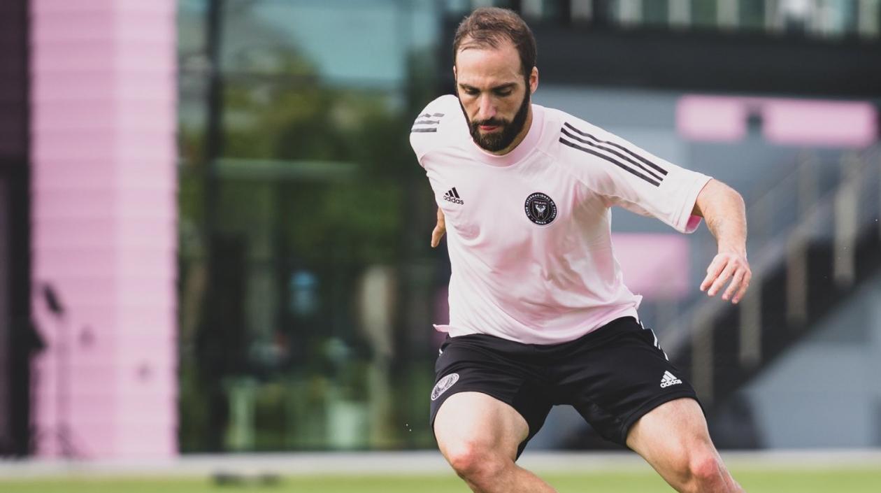 Gonzalo Higuaín, delantero argentino. 
