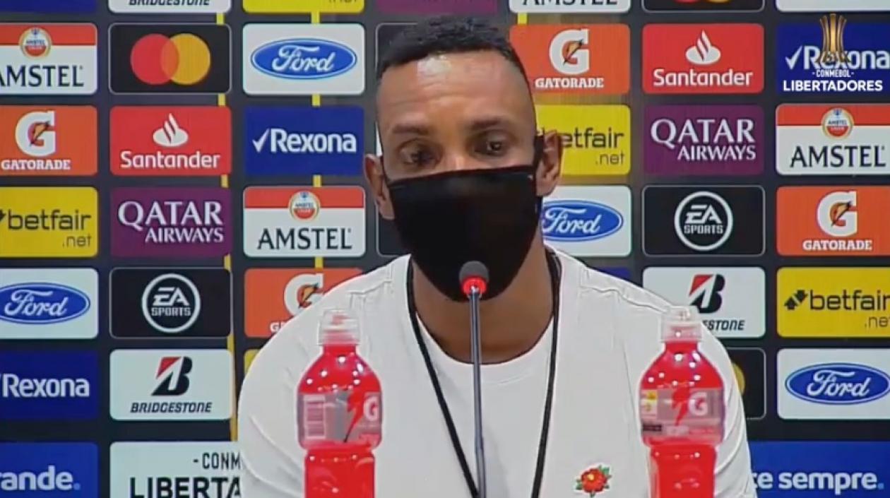 Luis Amaranto Perea tras finalizar el partido.