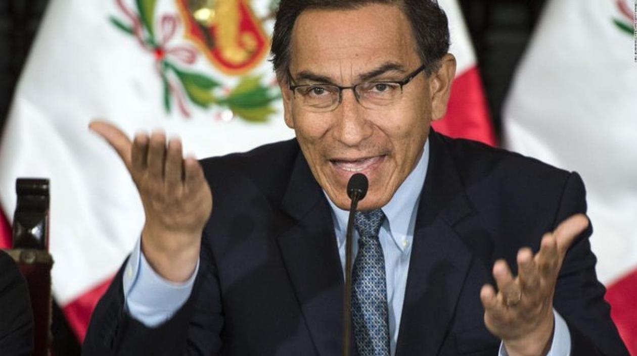 El presidente de Perú, Martín Vizcarra.