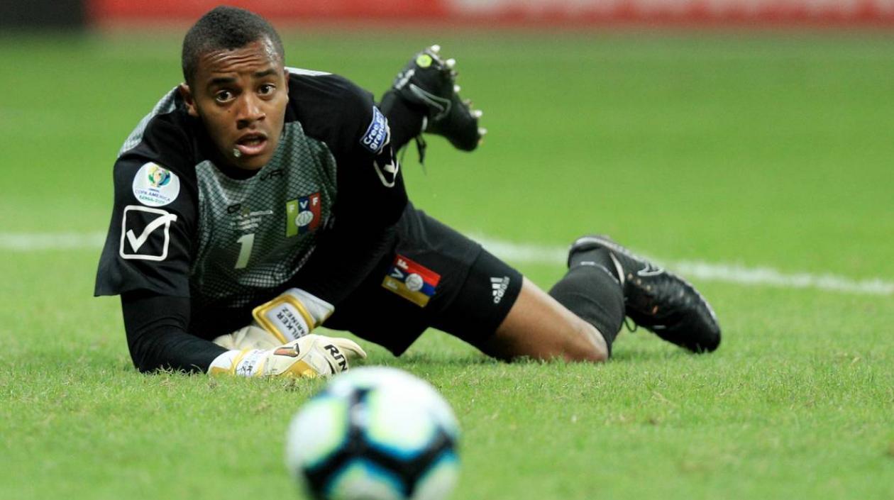 Wuilker Fariñez, arquero de Venezuela. 