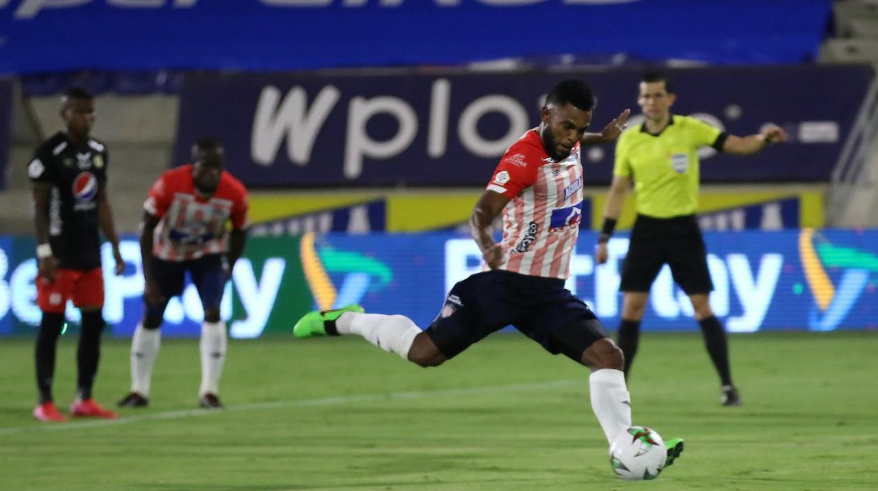 Miguel Ángel Borja, goleador de Junior. 