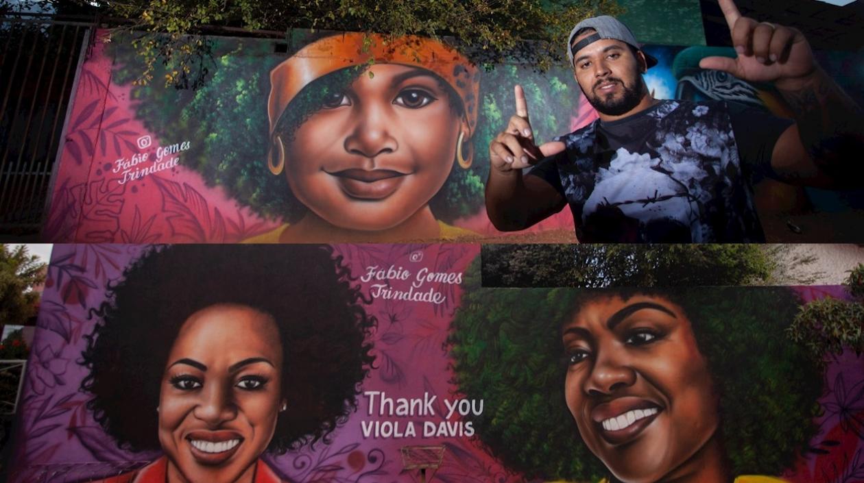 El grafitero Fabio Acosta Gomes.