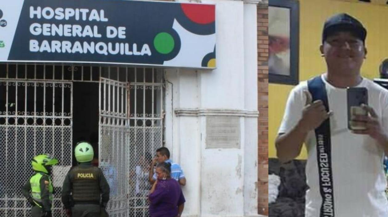  Eliécer Vizcaíno Meza falleció en el Hospital General de Barranquilla. 