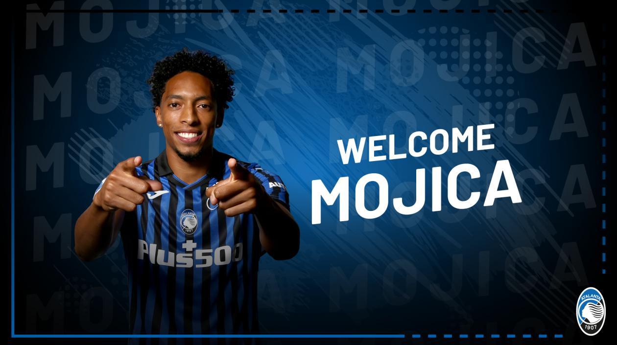 Johan Mojica fue recibido así por el Atalanta. 