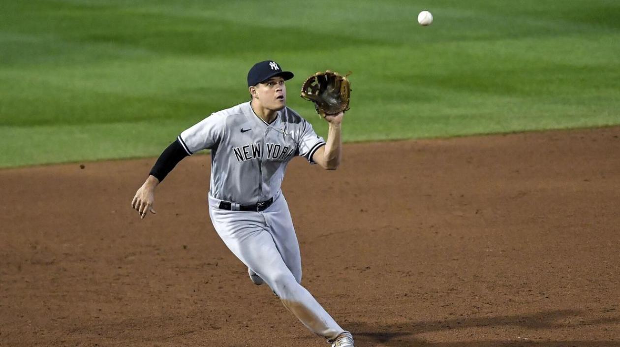 Giovanni Urshela, pelotero de los Yankees. 