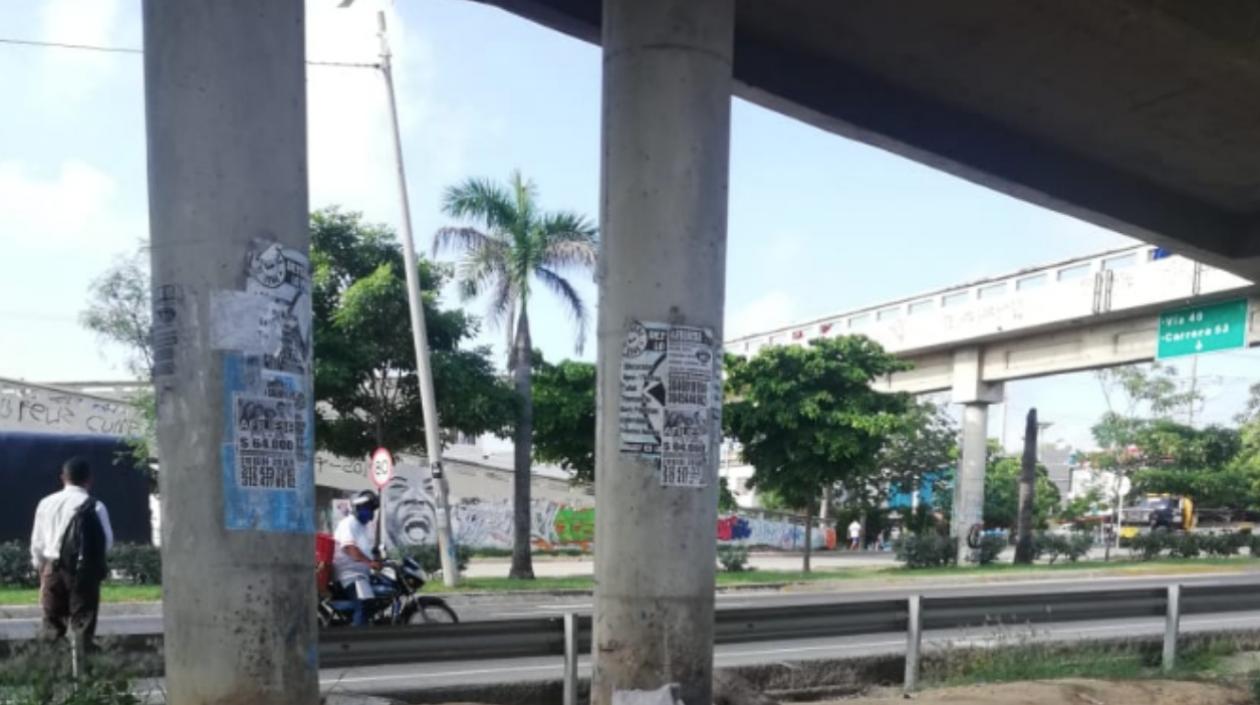 En este sector fue encontrada la persona muerta, en la Circunvalar. 