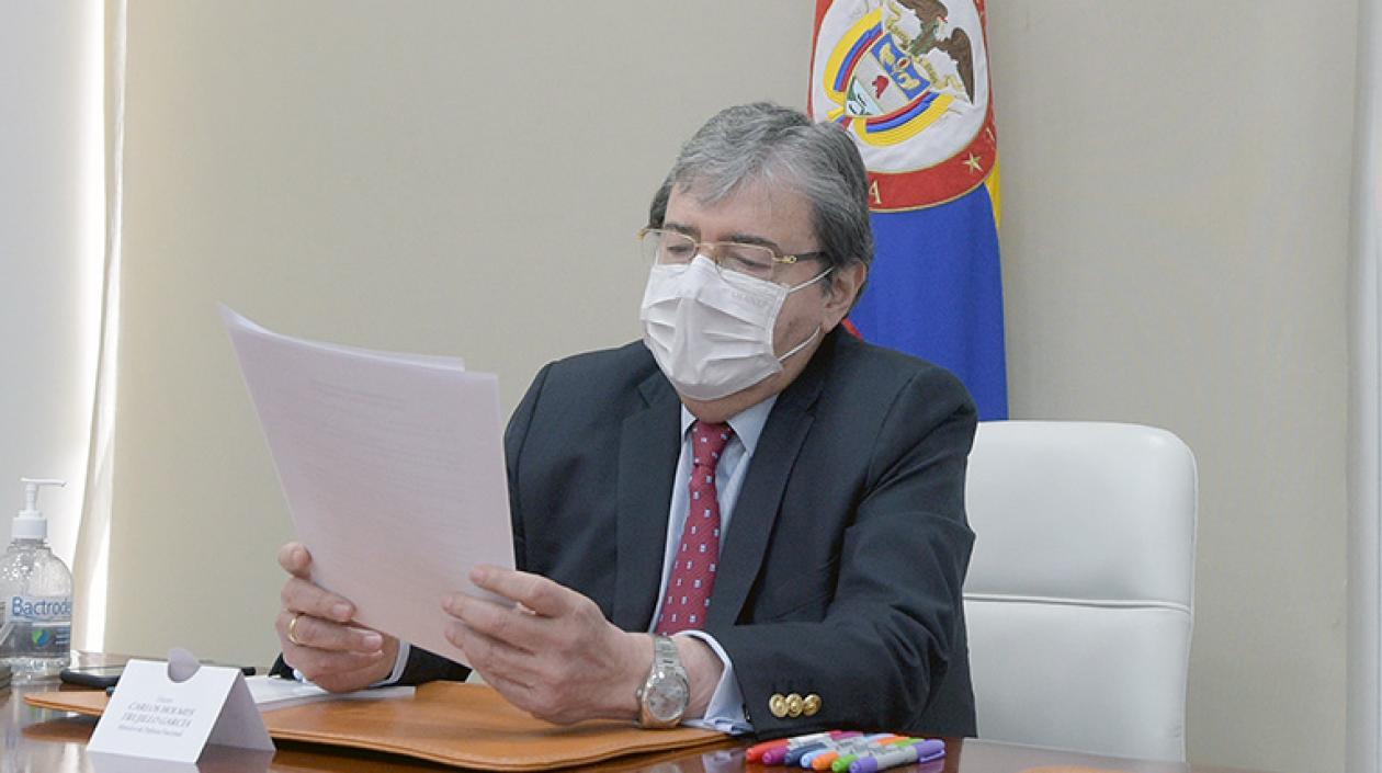 Carlos Holmes Trujillo, ministro de Defensa.