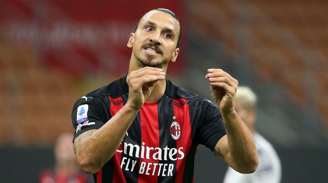 Zlatan Ibrahimovic, delantero del Milan. 