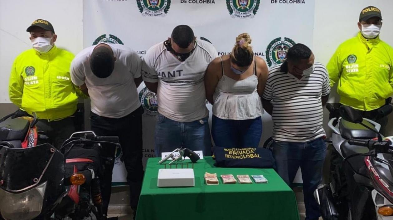 Los cuatro capturados fueron cobijados en centro carcelario. 