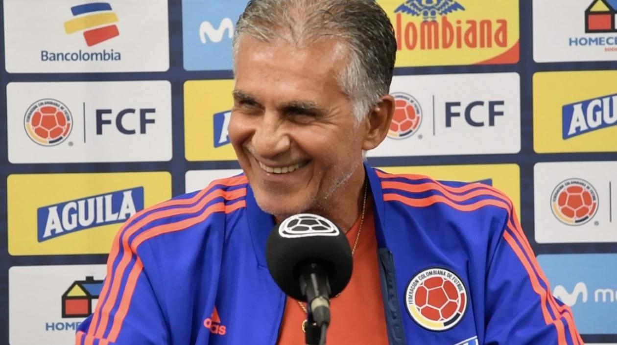 El portugués Carlos Queiroz, técnico de la Selección Colombia. 