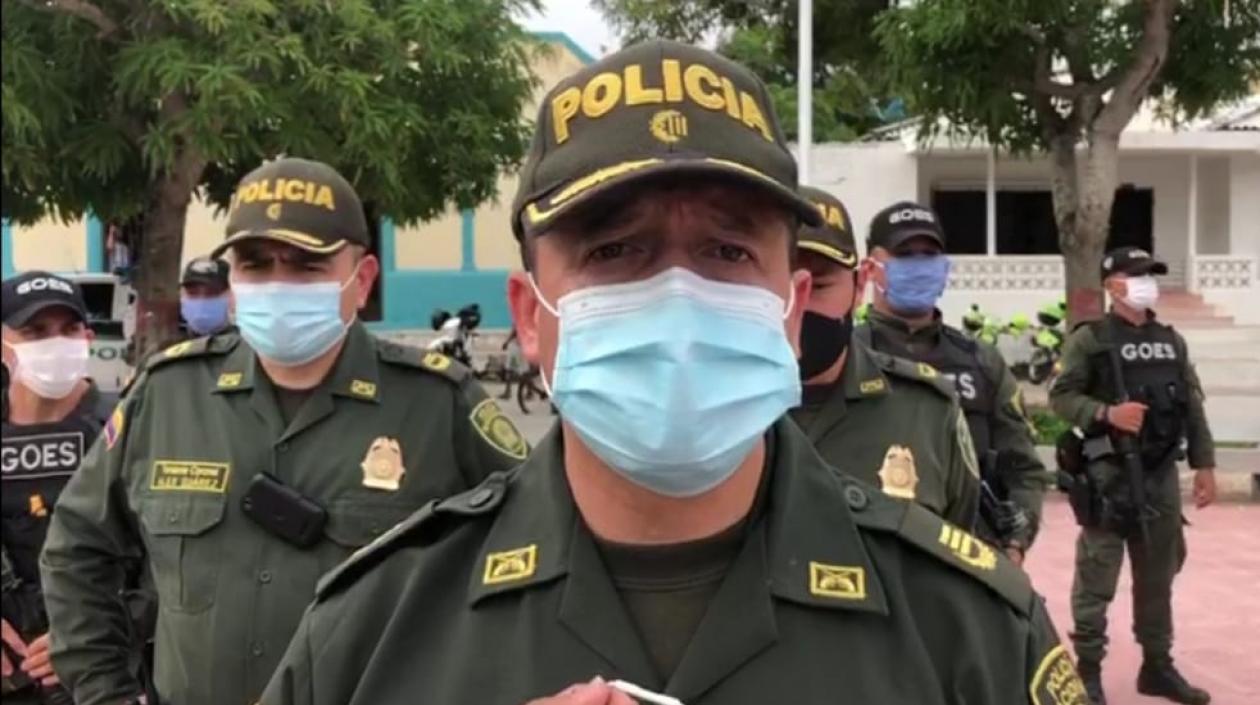 Coronel Manuel Rojas, subcomandante de la Policía Metropolitana. 