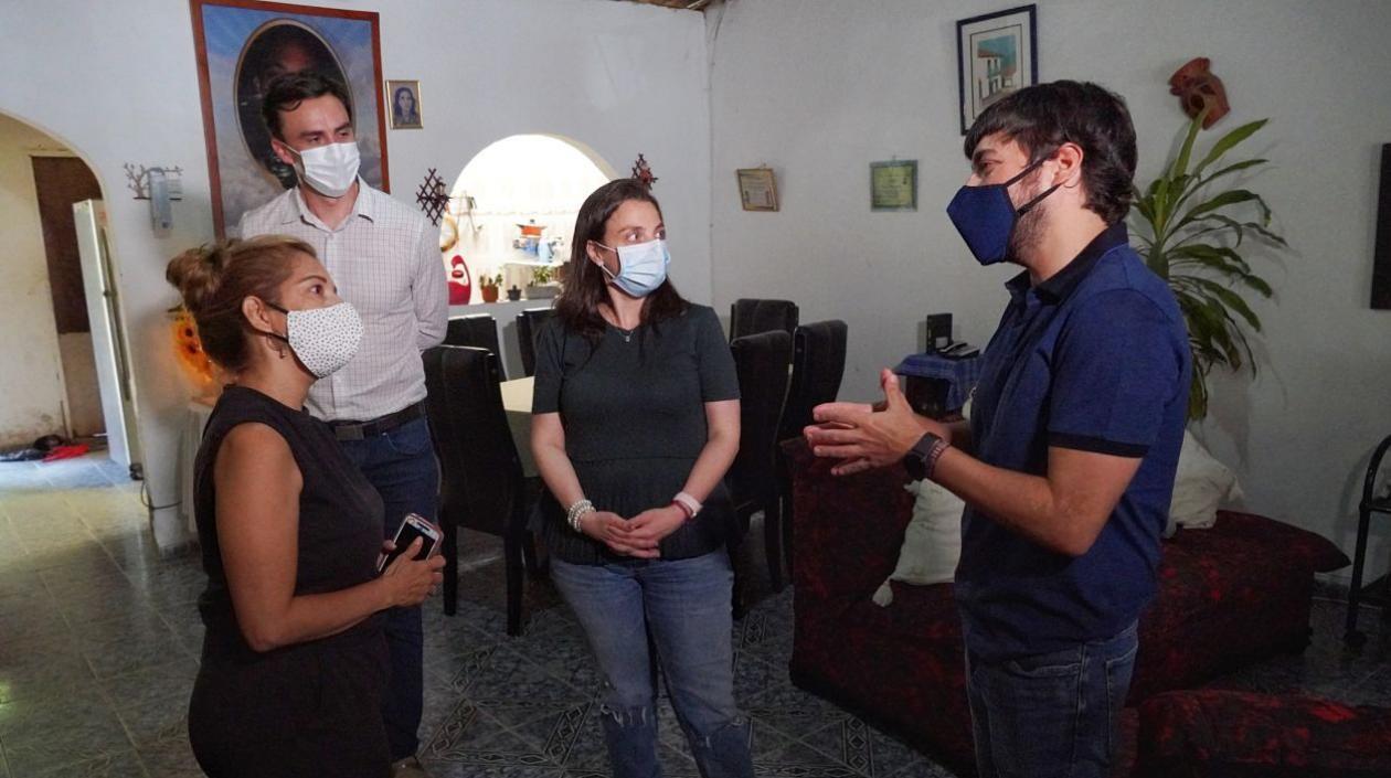 MinTIC y el alcalde de Barranquilla.