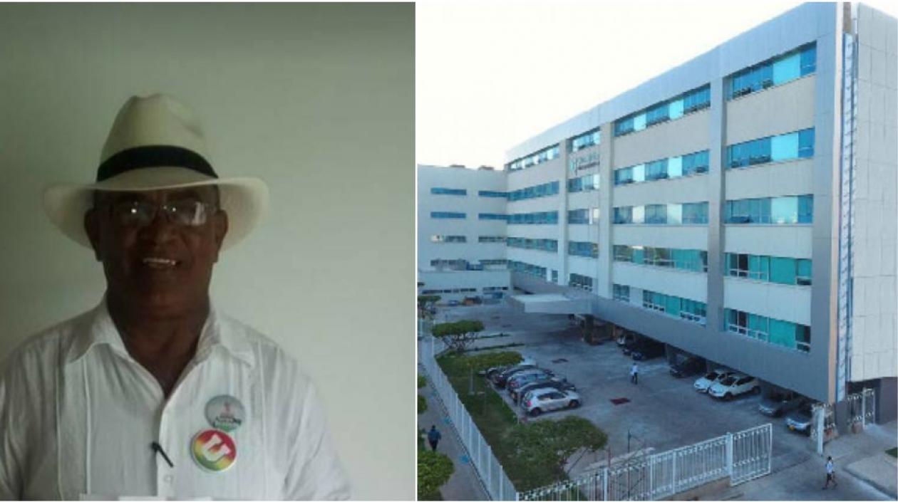 Roiser Martínez y clínica de Valledupar.