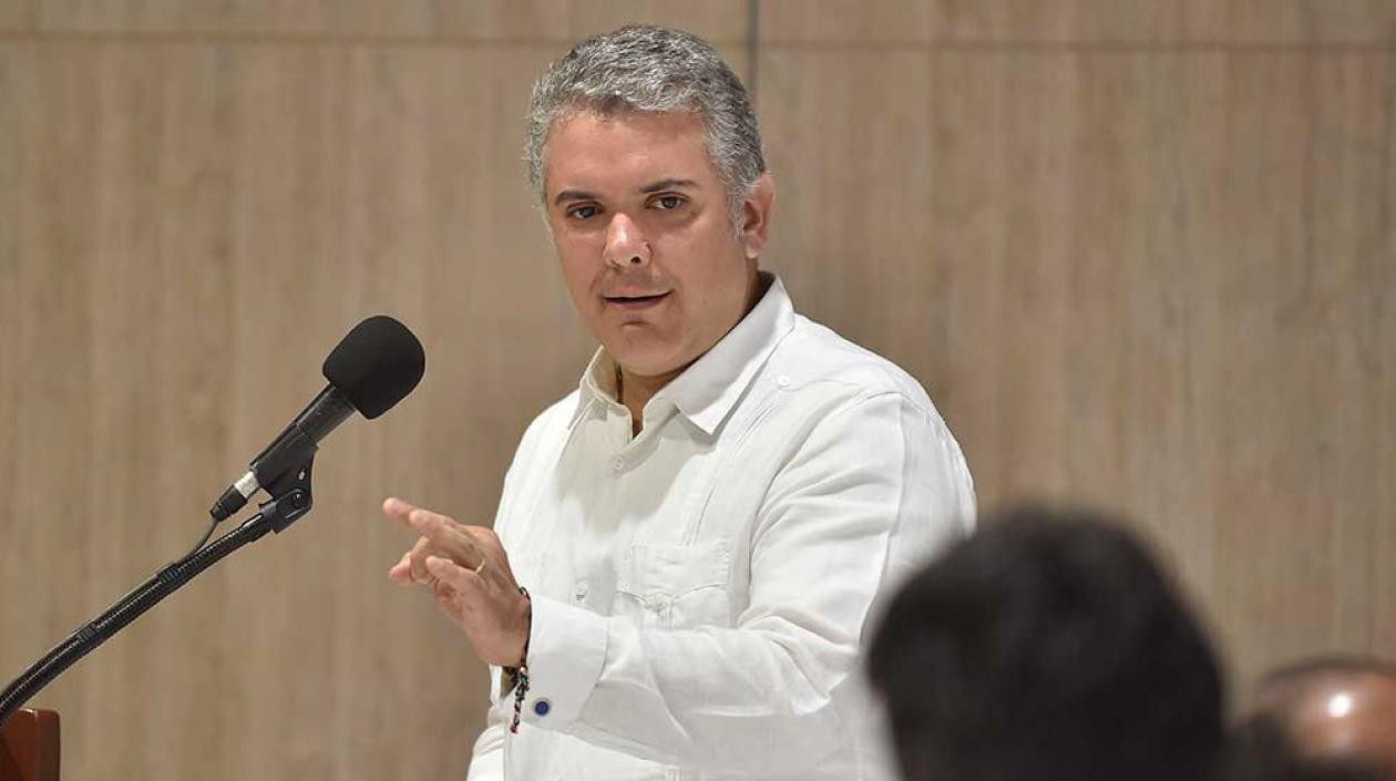 El Presidente de la República, Iván Duque.