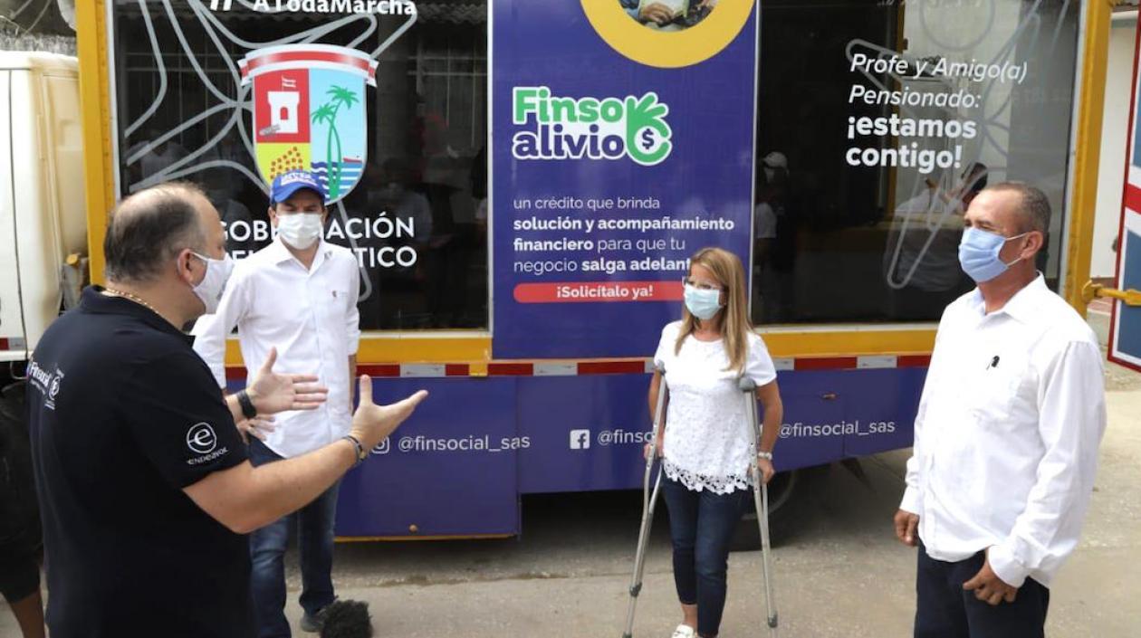 La Gobernadora Elsa Noguera presidiendo la ceremonia.