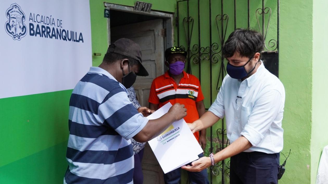 El alcalde Jaime Pumarejo Heins