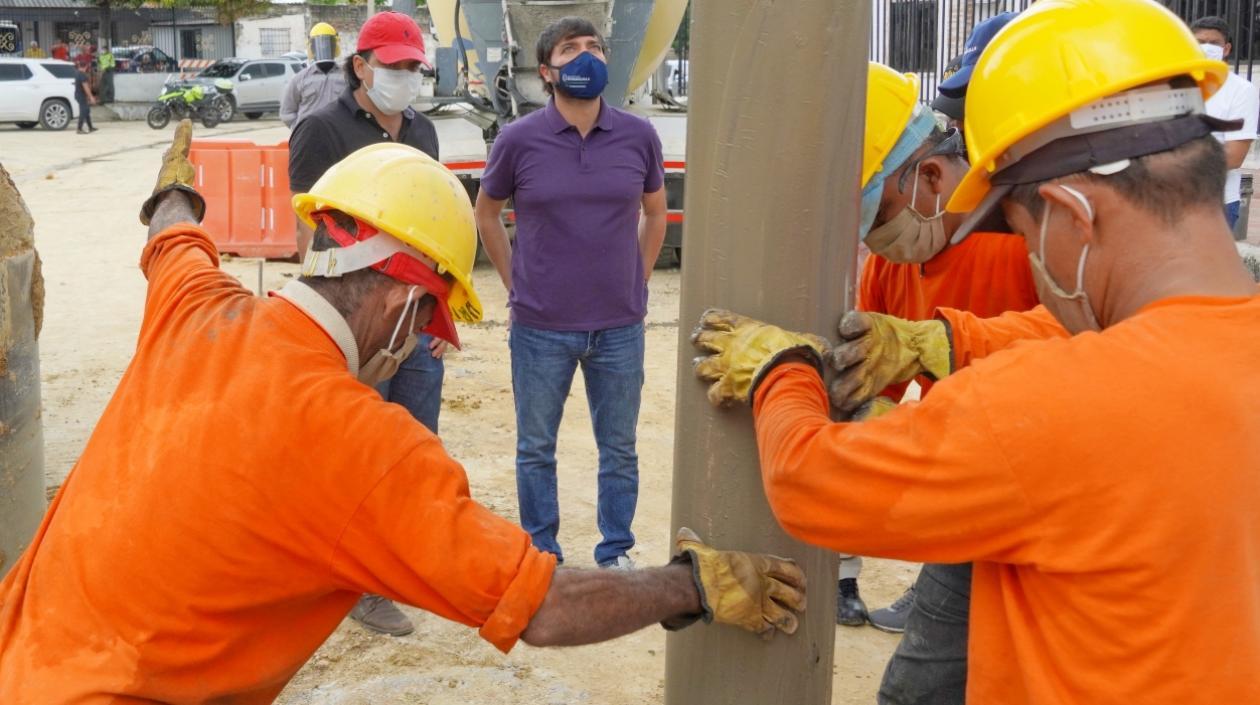 El Alcalde de Barranquilla, Jaime Pumarejo.