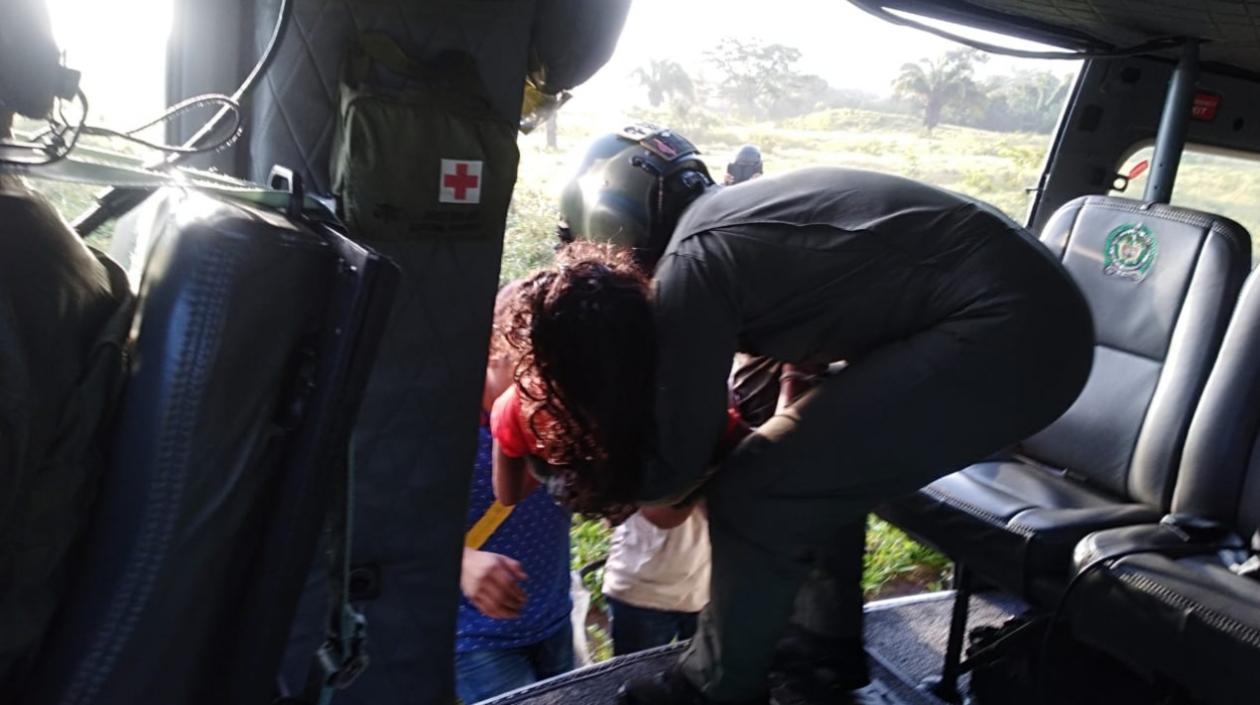 Rescate de las niñas en la Sierra Nevada de Santa Marta.